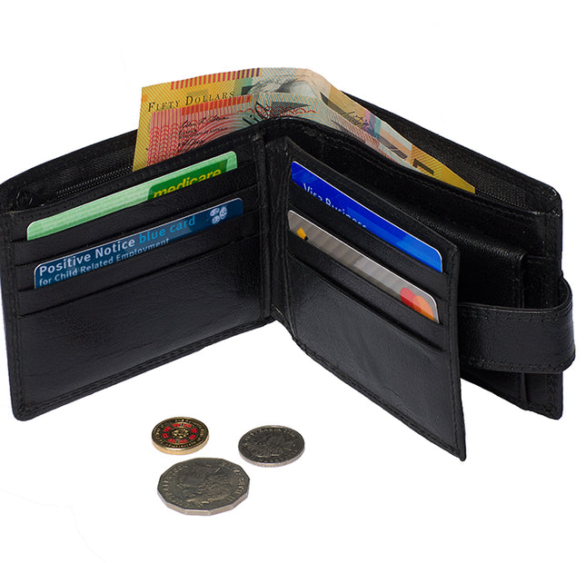 St Louise RFID Protected Kangaroo Leather Men's Wallet 1390-K