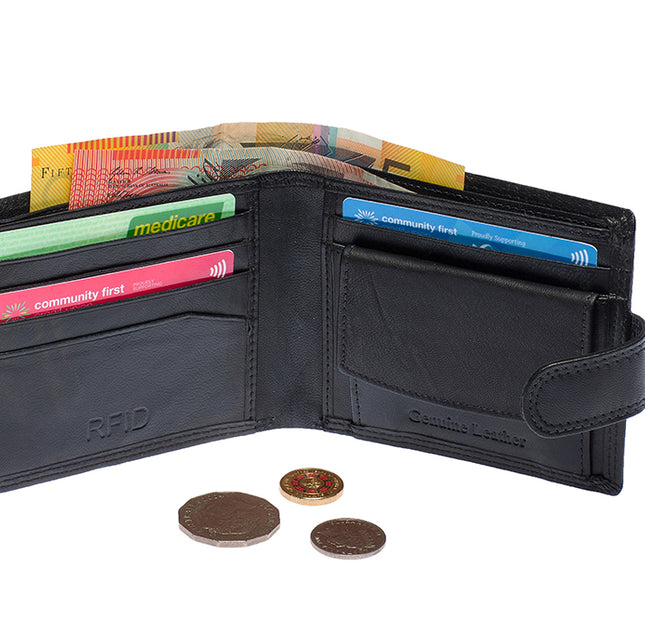 St Louise Kangaroo Genuine Leather RFID Protected Men's Wallet 1441