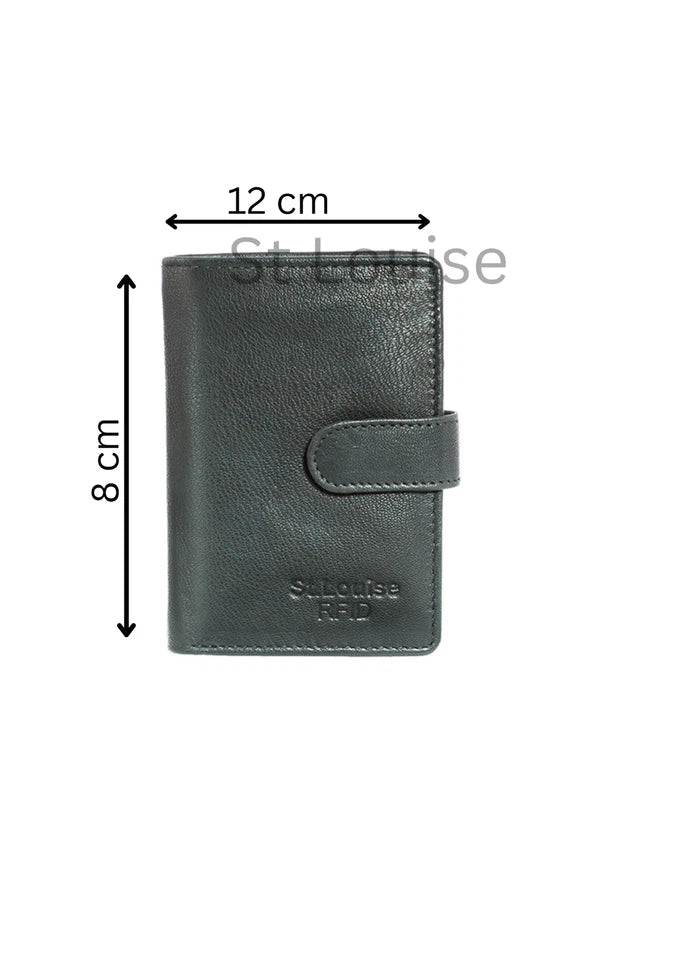 Genuine Leather Card Holder With Extra Plastic sleeves RFID Blocking 1 St. Louise Leather Goods Pty Ltd Genuine Leather Card Holder With Extra Plastic sleeves RFID Blocking 1 St. Louise Leather Goods Pty Ltd