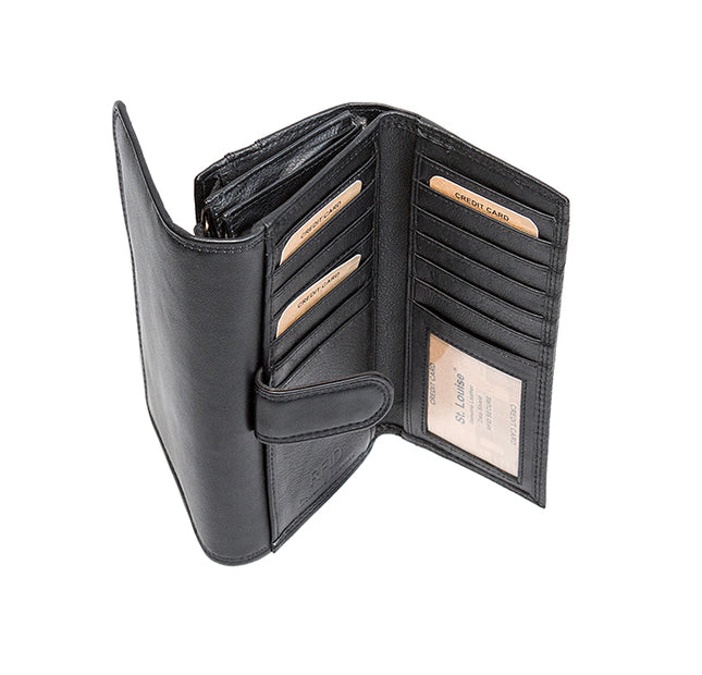 St Louise Cow Hide Leather RFID Protected Women's Wallet 1552