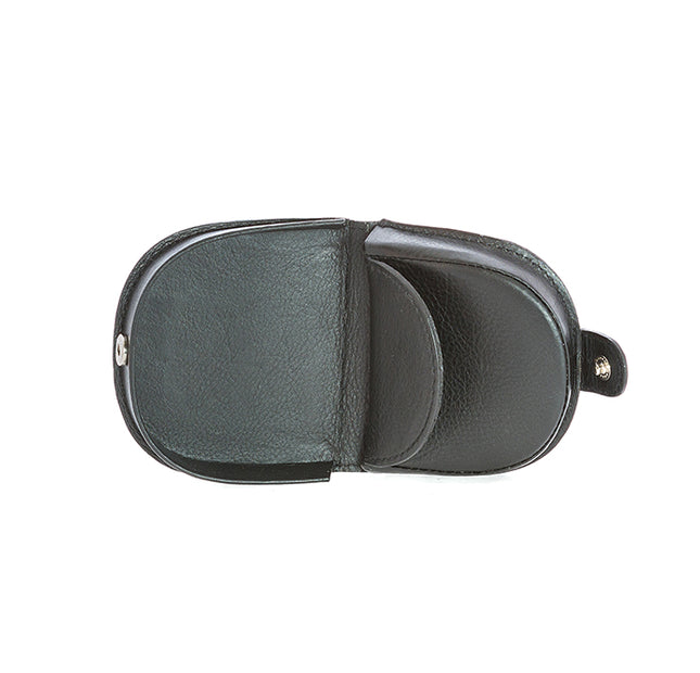 Cow Hide Genuine Leather Semi Circle Men's Coin Purse 1567