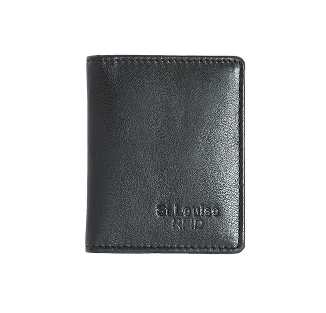 Genuine Leather Slim Business Card Holder with RFID Blocking-1590