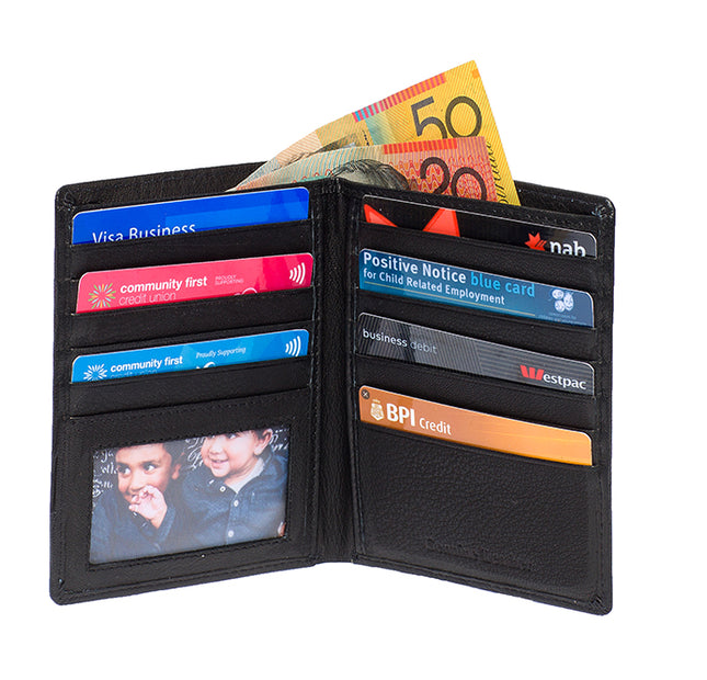 Wide Wallet Genuine Leather RFID Protected-1597