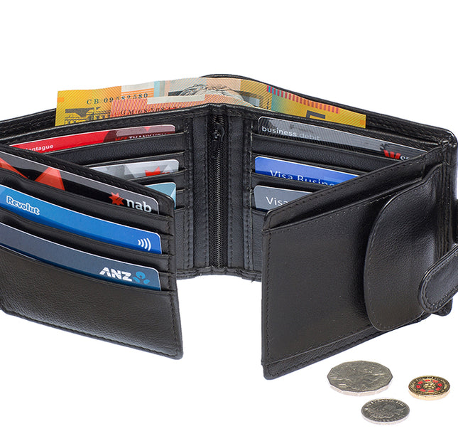 St Louise Cow Hide Genuine Leather RFID Protected Men's Wallet 1665