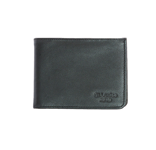 St Louise RFID Protected Card Holder Wallet Genuine Leather 1978